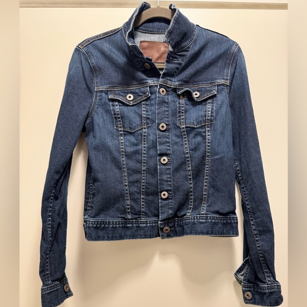 Ag Adriano Goldschmied Blue Jean Jacket Classic Style